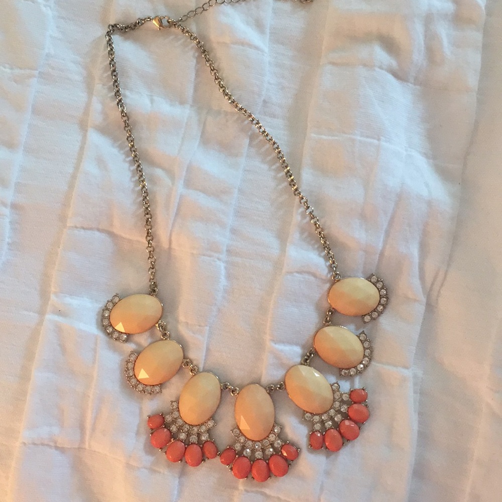 Pink and gold accent necklace!